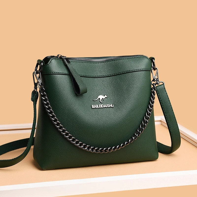Висококачествени чанти-незабавни посланици, малка дамска чанта, дамски чанти Sac, дизайнерска дамска чанта през рамо, реколта кожени чанти за рамо Изображение 0