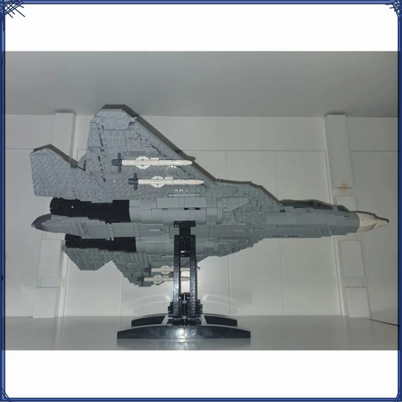 Военната серия Moc Строителни блокове Модел на боен самолет СУ-57 Felon Технологични тухли за сглобяване на самолета със собствените си ръце, играчки За деца Изображение 1