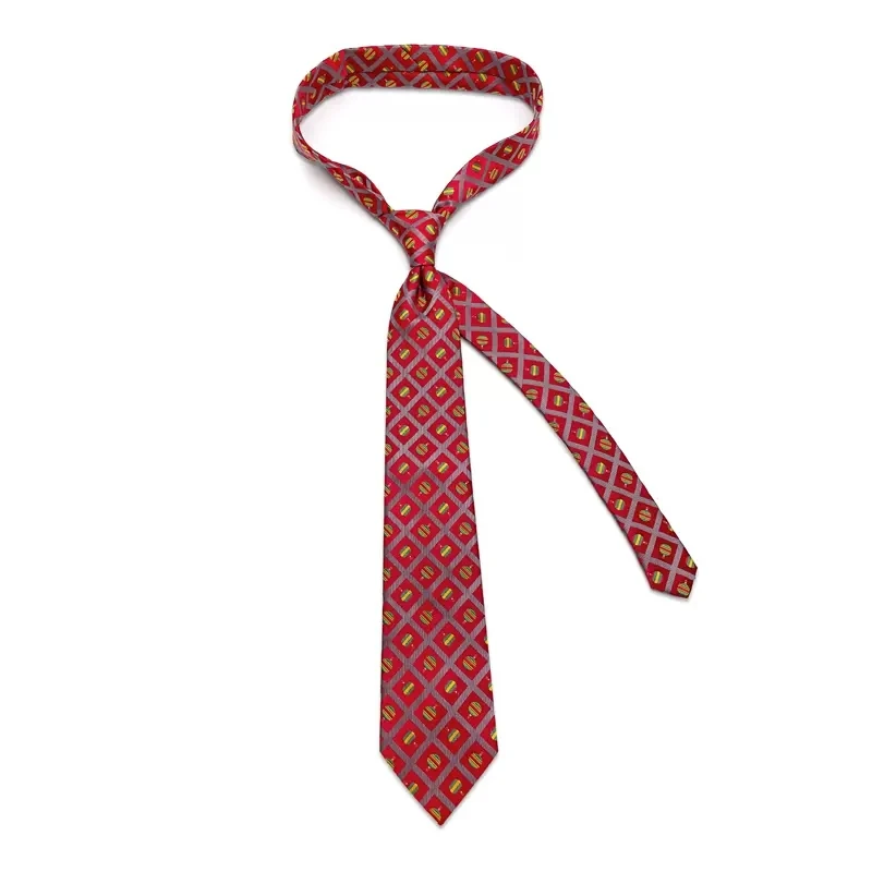 Вратовръзка, Коледно облекло, Елементарен Старец, Аксесоари с Червени Елени, Подарък Студентите Ръчно изработени Изображение 3