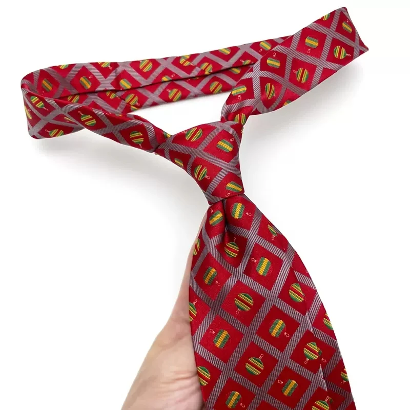 Вратовръзка, Коледно облекло, Елементарен Старец, Аксесоари с Червени Елени, Подарък Студентите Ръчно изработени Изображение 4