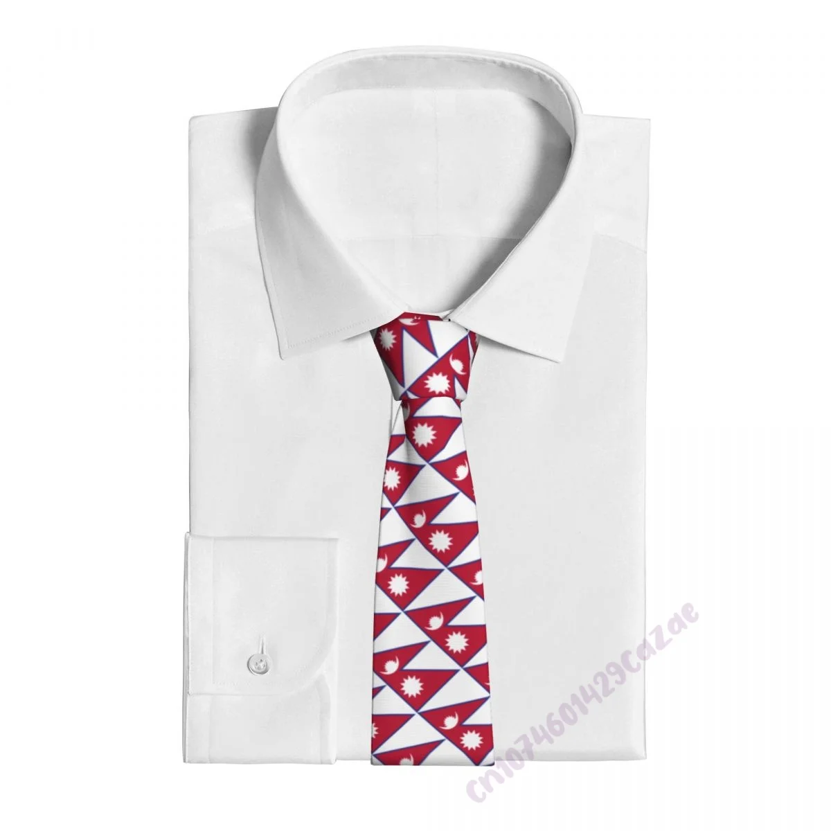 Вратовръзки с флага на Непал за мъже и Жени, ежедневни костюми с галстуками в клетката, тънка вратовръзка за сватбени партита, Gravatas за подарък, Proud Изображение 1