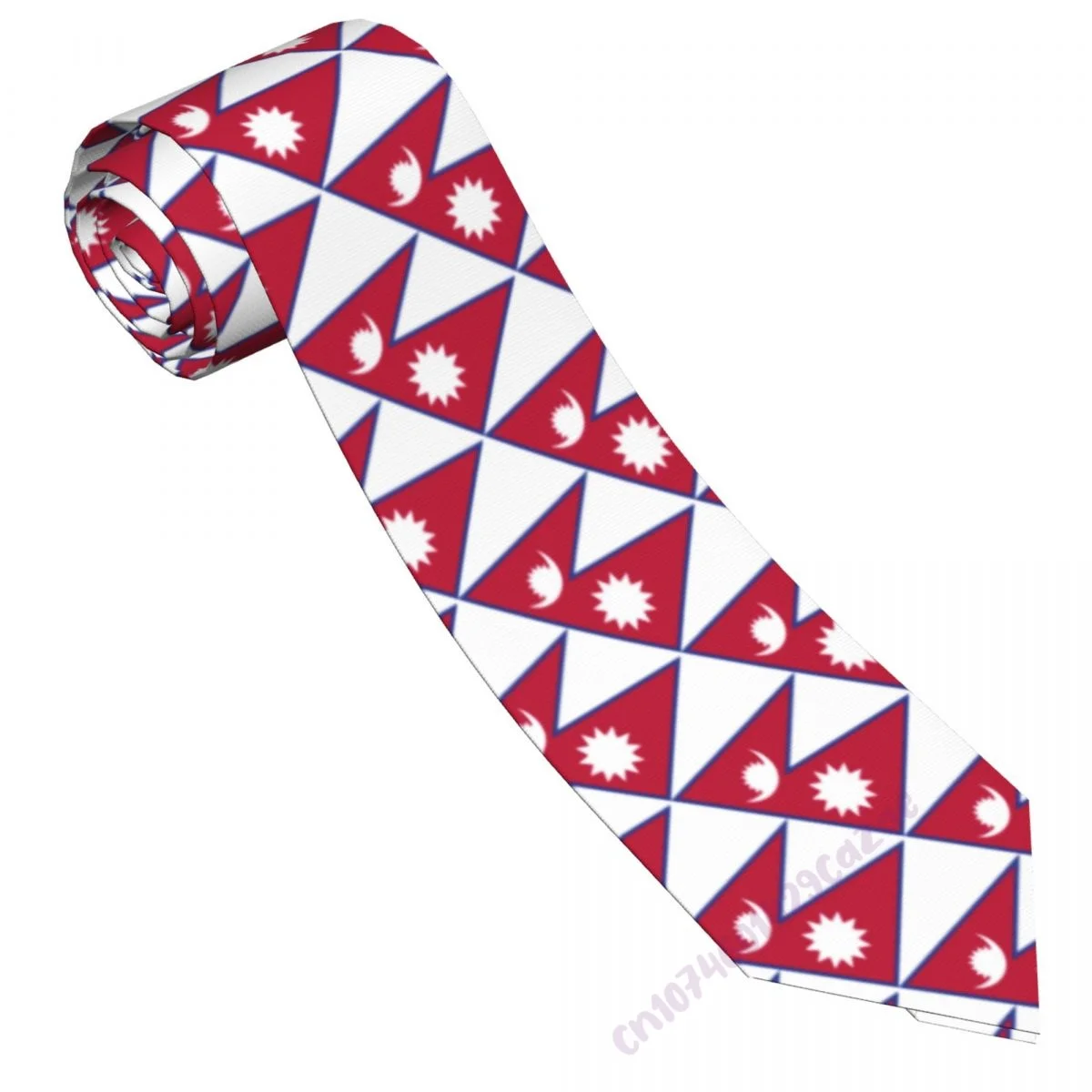 Вратовръзки с флага на Непал за мъже и Жени, ежедневни костюми с галстуками в клетката, тънка вратовръзка за сватбени партита, Gravatas за подарък, Proud Изображение 2