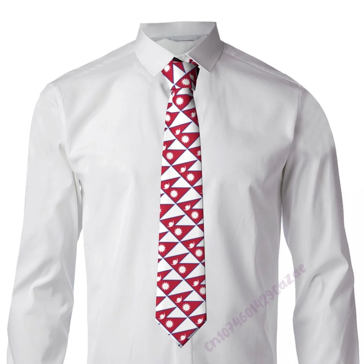 Вратовръзки с флага на Непал за мъже и Жени, ежедневни костюми с галстуками в клетката, тънка вратовръзка за сватбени партита, Gravatas за подарък, Proud Изображение 3