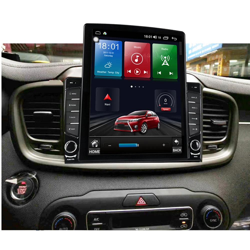 Главното Устройство Аудио Радио Кола Стерео Мултимедия За KIA Sorento 2015-2017 GPS IPS 64 GB Android 10 Навигация Плейър Tesla Изображение 0