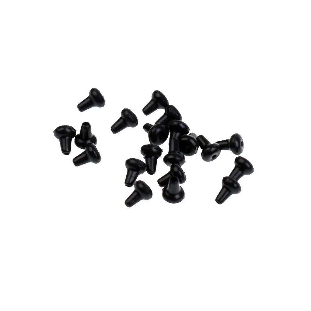 Гумени Тапи за риболовни куки Риболовен акцент Мъниста Тапата е 3 мм, черен Изображение 4