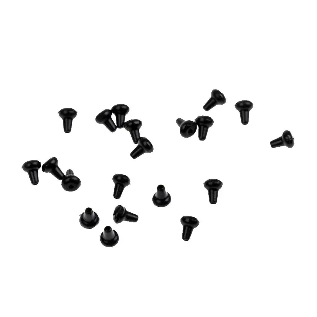 Гумени Тапи за риболовни куки Риболовен акцент Мъниста Тапата е 3 мм, черен Изображение 5