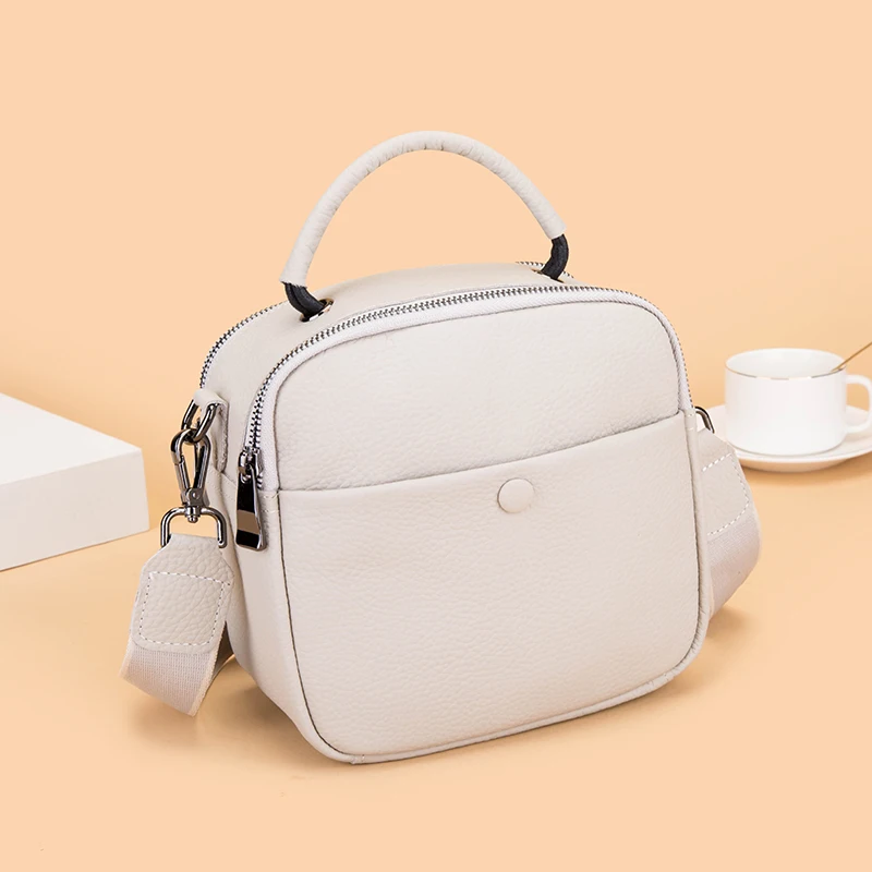 Дамска чанта, висококачествени Чанти през рамо от естествена кожа, тъкани широка презрамка, дамски чанти-месинджър, луксозна марка дамски чанта Изображение 1