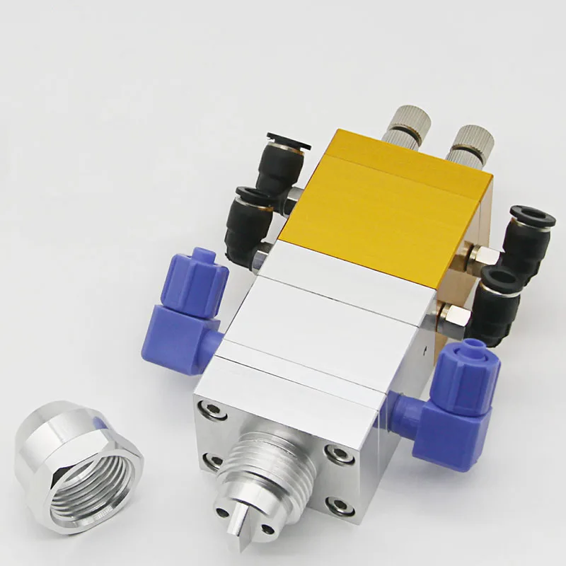 Двуцилиндров Клапан за подаване на течност, лента за смесване с обратен всасыванием, точно приспособяване на гумен изход Изображение 1