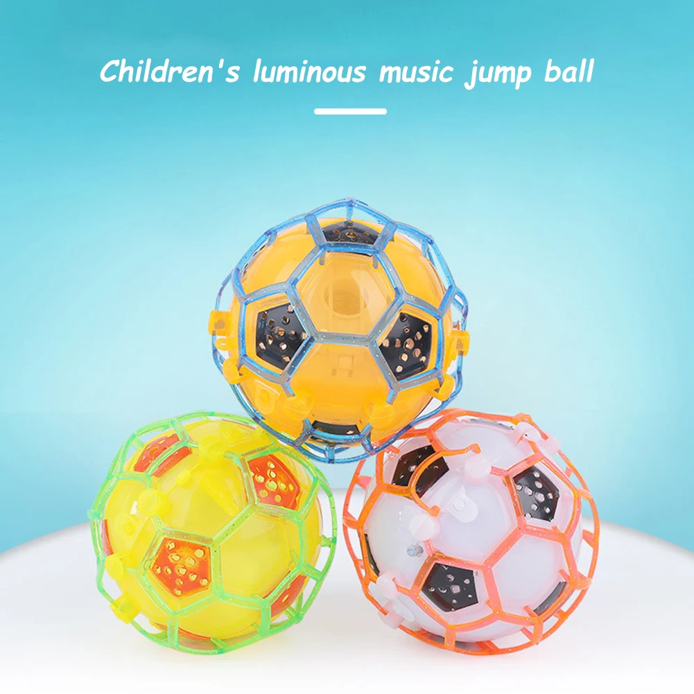Детски led ефект джоггл, звук топка, танци и музика, футбол играчка подскачащи футбол Изображение 1