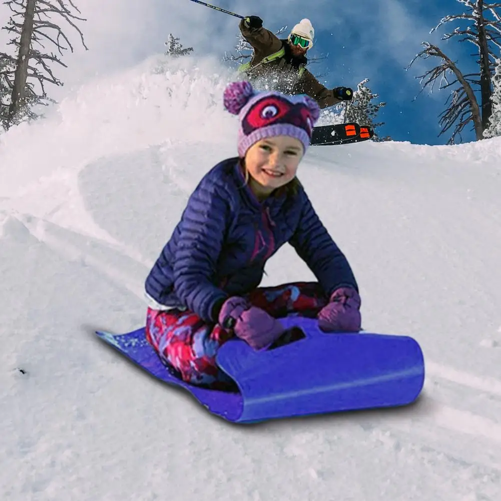 Детски ски килим, зимни дъска за каране на ски, Преносими тревата Шейни, Сноуборд, възрастен Детски Зимни Сплескани килимче Изображение 1