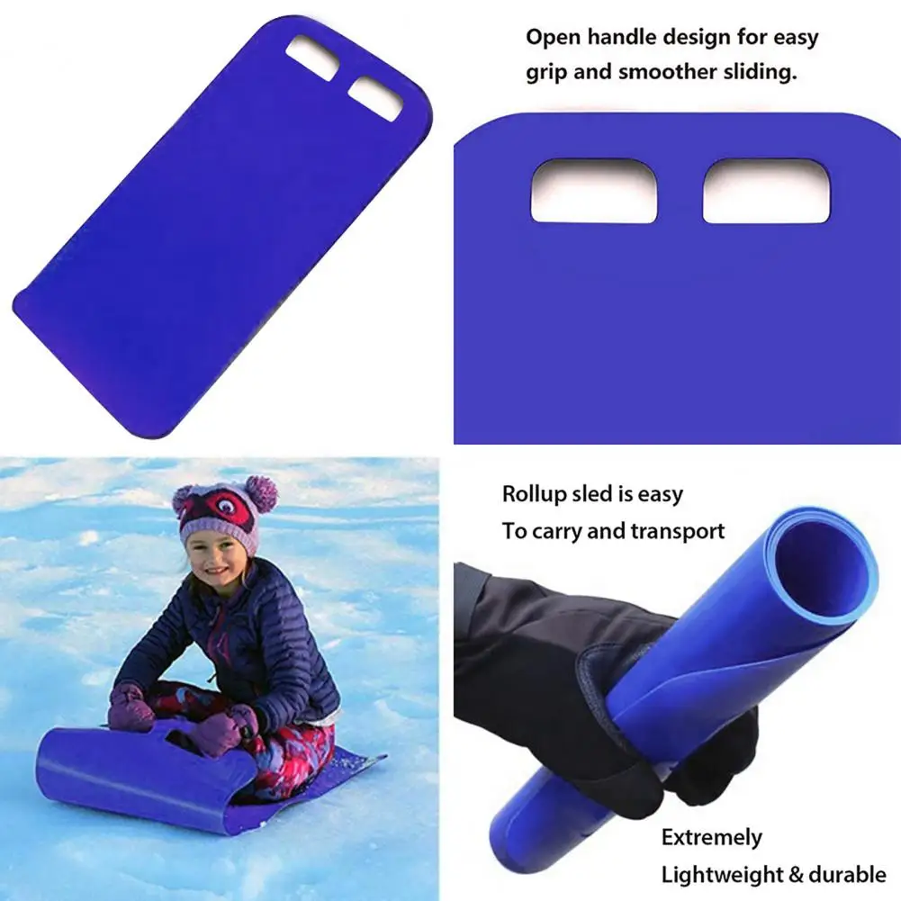 Детски ски килим, зимни дъска за каране на ски, Преносими тревата Шейни, Сноуборд, възрастен Детски Зимни Сплескани килимче Изображение 4