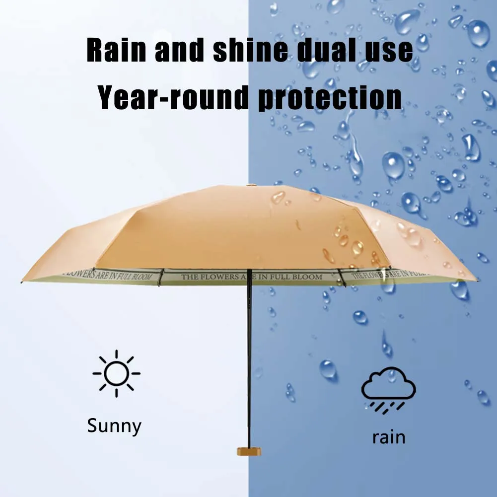 Джобни чадъри с модерен принтом, слънчеви чадъри с висока плътност за пикник Изображение 1