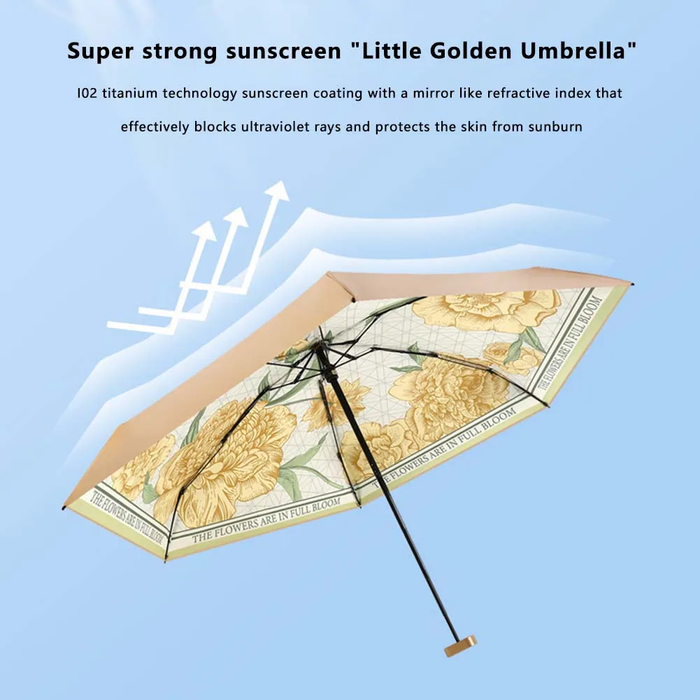 Джобни чадъри с модерен принтом, слънчеви чадъри с висока плътност за пикник Изображение 2