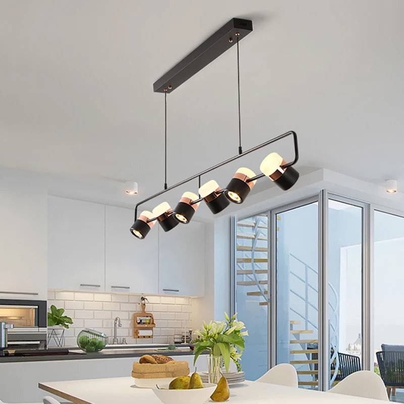 Дизайнерска лампа в скандинавски стил, лампа за масата за хранене, художествена креативна бар стойка, нощно шкафче за кухни, спални, модерни led полилей за домашен декор Изображение 0