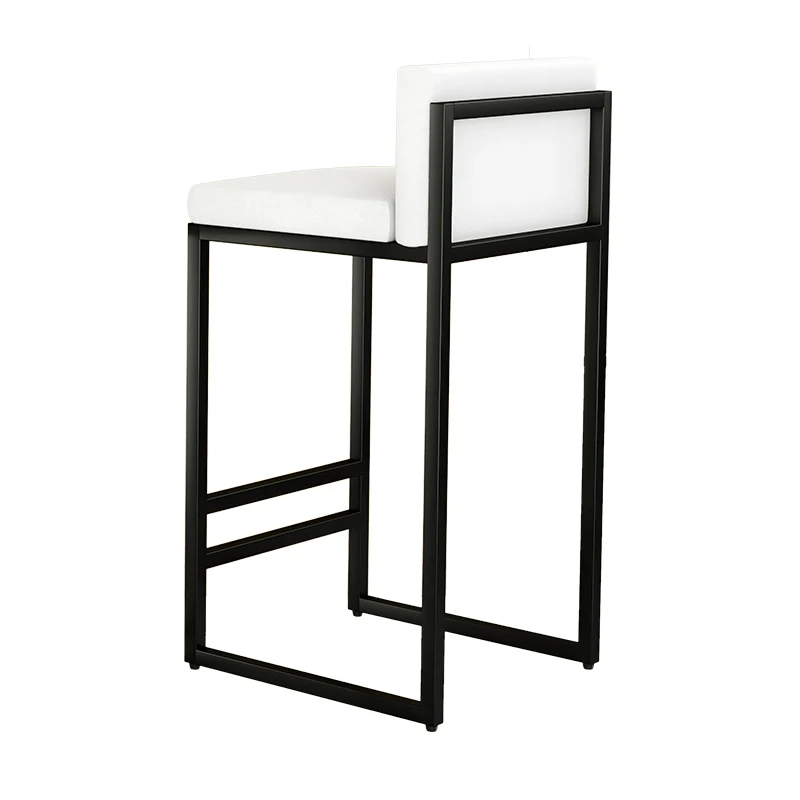 Дизайнерски сгъваем стол за мобилен ресторант, Iron мобилен творчески стол, Сив Кухненски кът, Градинска мебел MZYYH Изображение 0