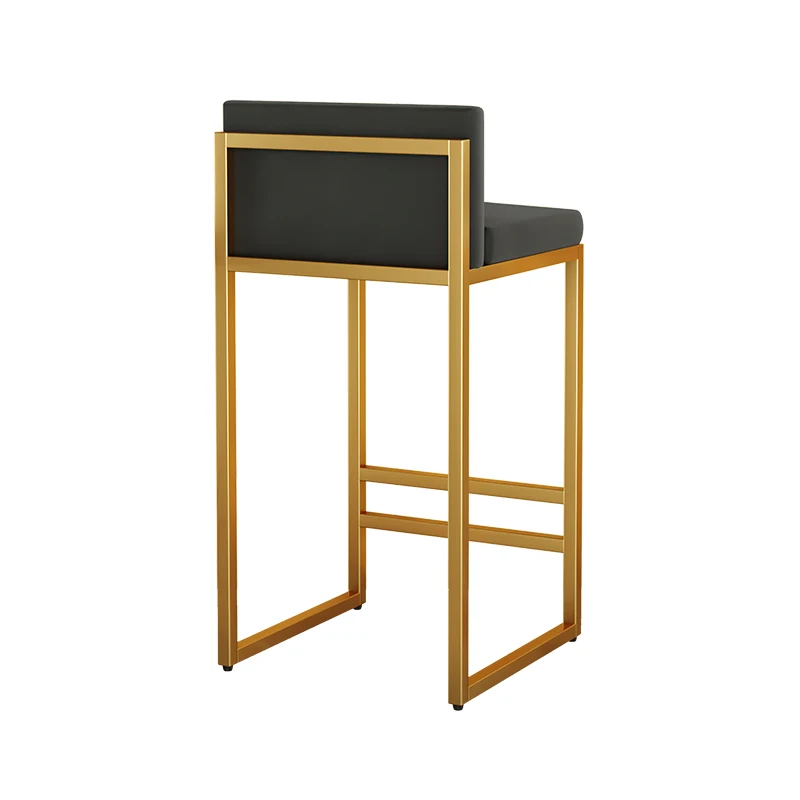 Дизайнерски сгъваем стол за мобилен ресторант, Iron мобилен творчески стол, Сив Кухненски кът, Градинска мебел MZYYH Изображение 1