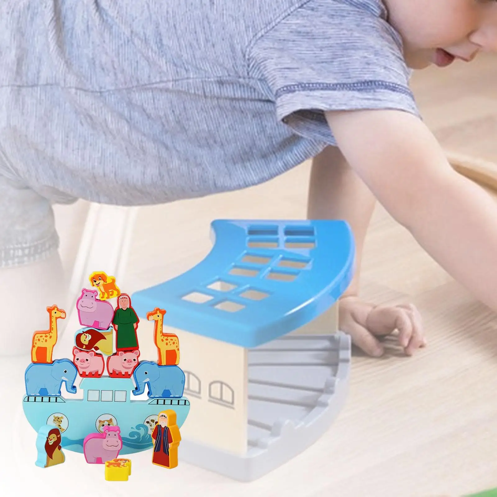 Дървени слот везни, забавни играчки за ранното развитие, подаръци за рожден Ден Изображение 4