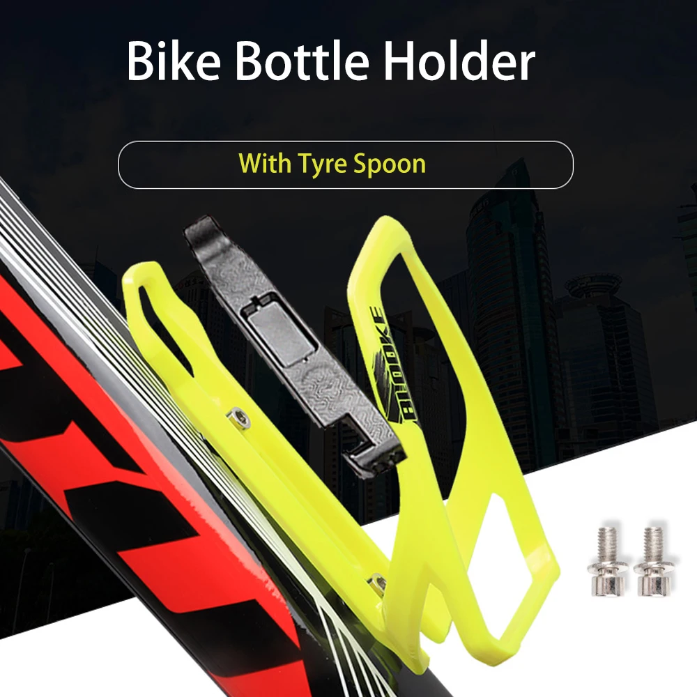 Държач за бутилка с вода за велосипед BLOOKE, МТБ, Преносим пътна клетка за велосипед BMX, леки части, велосипедни аксесоари с лъжица, за да се гуми Изображение 0