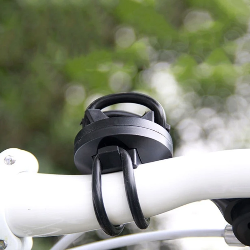 Държач за велосипедни фарове, скоба за колоездене фенерче, държач за каишка, скоба за закрепване на фенерче със завъртане на 360 градуса Изображение 3