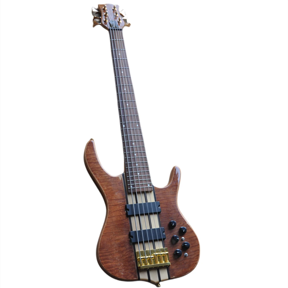 Електрическа бас-китара с 6 струни на шията с активен контур, предложението за поръчка Изображение 0