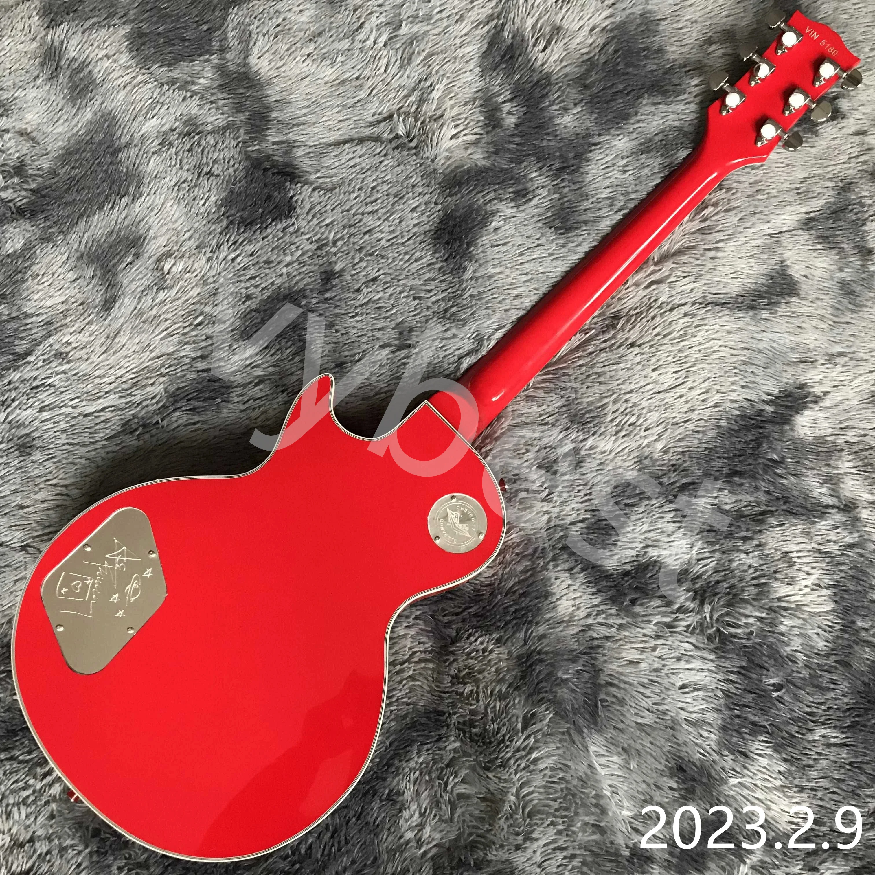 Електрическа китара Специална Форма с Червено-Бял Модел Lvybest 2023, Новата Поп-Китара На Висок Клас с Поръчка Изображение 5