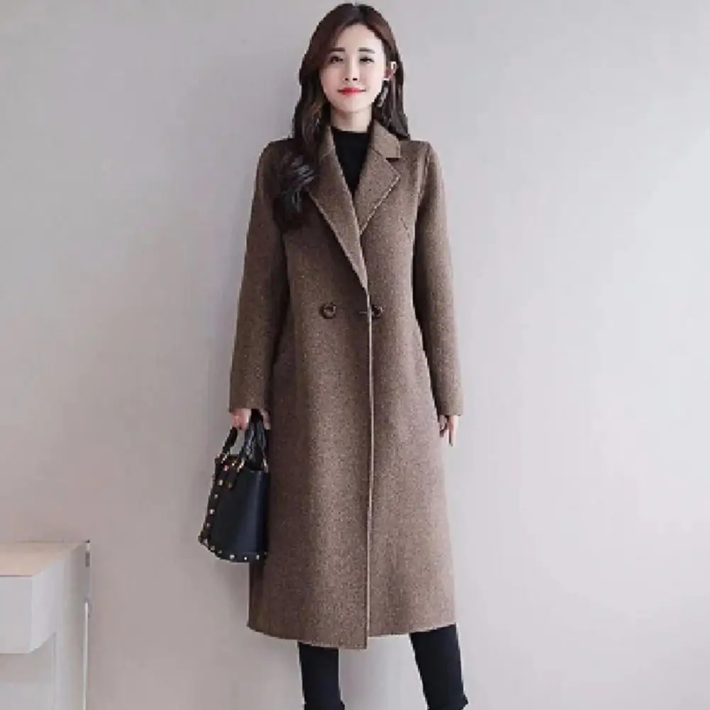 Есенни палта Свободно елегантна топло зимно палто в корейски стил Зимно палто за срещи Изображение 1