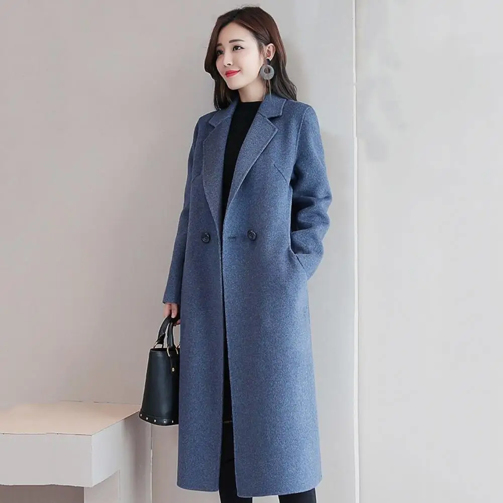 Есенни палта Свободно елегантна топло зимно палто в корейски стил Зимно палто за срещи Изображение 4