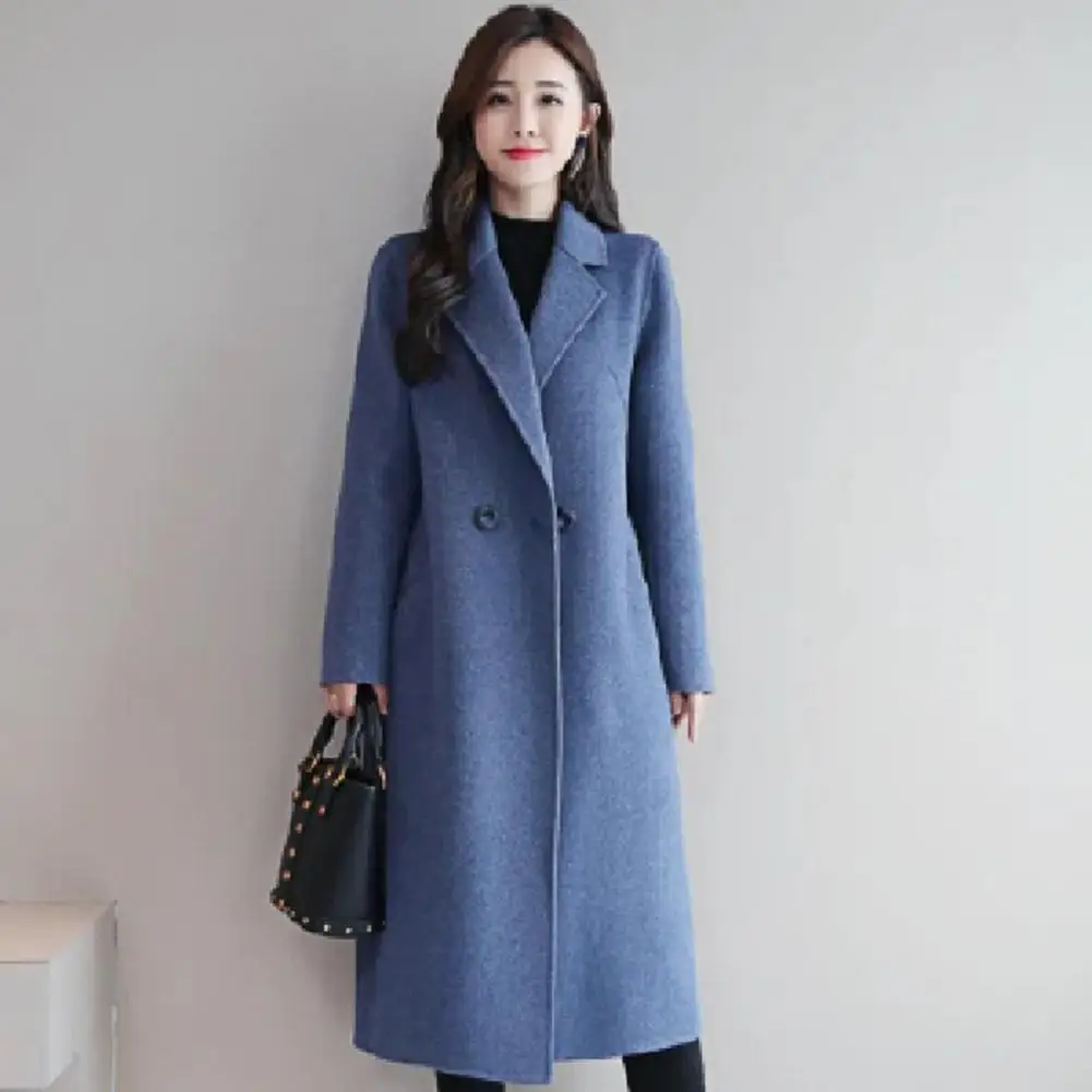 Есенни палта Свободно елегантна топло зимно палто в корейски стил Зимно палто за срещи Изображение 5
