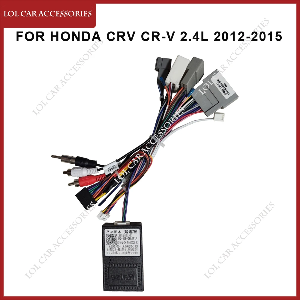 За Honda CRV CR-V 2.4 L 2012-2015 Автомобилен Радиоприемник GPS MP5 Плейър Стерео Android захранващ Кабел Canbus Панел Фасционная Рамка за Теглене на Кабели Изображение 0