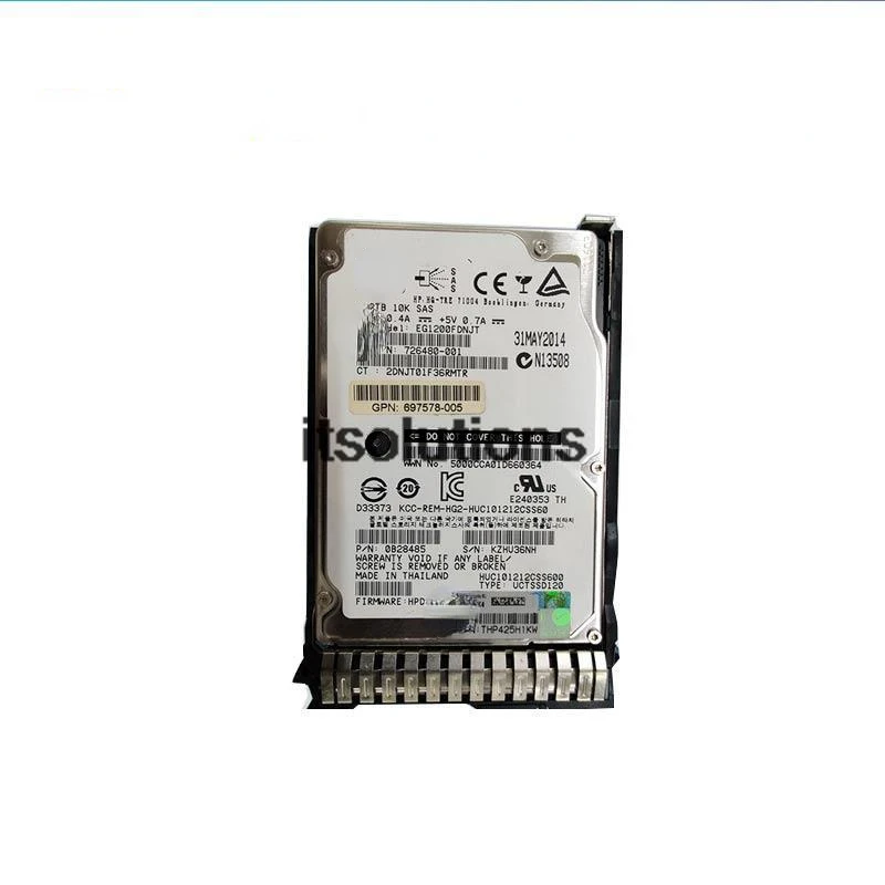 За HP 718292-001 сървърен твърд диск Gen9 1.2 TB SAS 10K 726480-001 Изображение 0