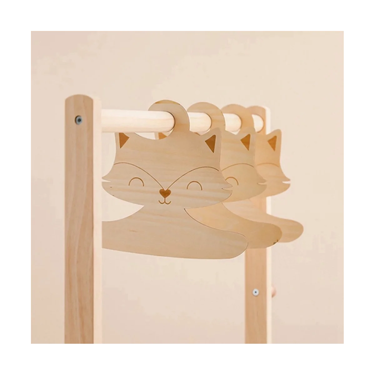 Закачалки за детски дрехи-Творчески дървени детски закачалки за детски стаи, Очарователен детски закачалки са под формата на карикатура, Закачалка за дрехи Изображение 3