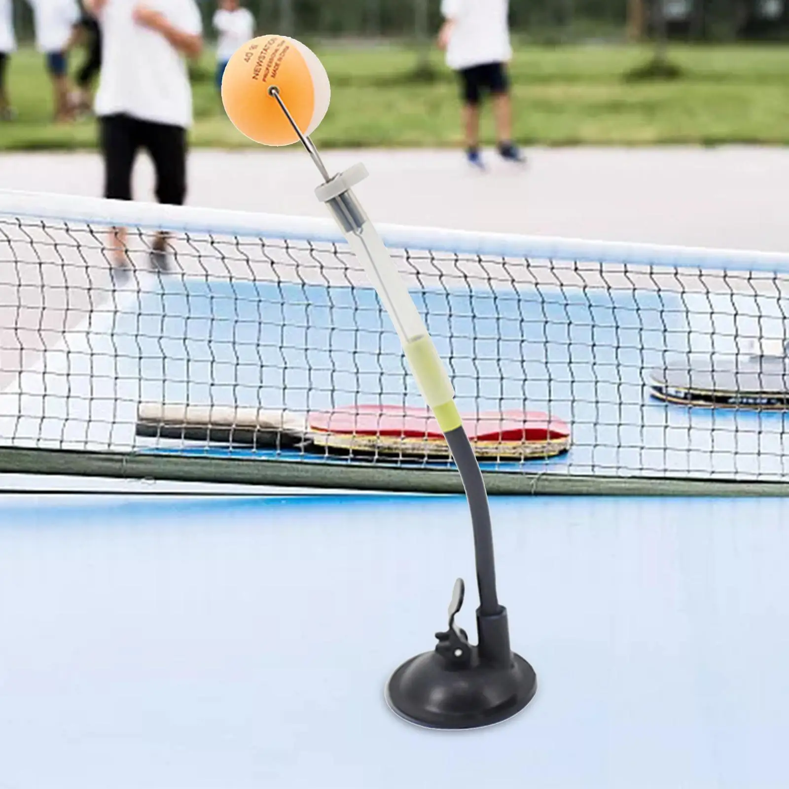 Засмукване на топка за тенис на маса, здраво гребло за практикуване на пинг-понгом Изображение 2