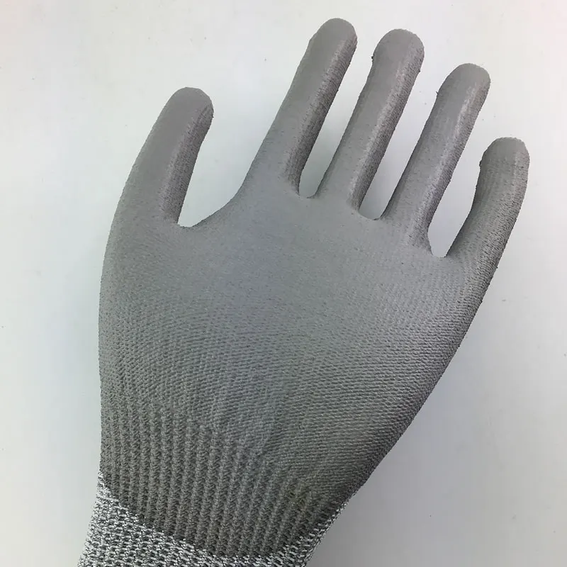 Защитни ръкавици от ножове с подплата от HPPE, устойчиви на гумата предпазни работни Ръкавици Изображение 3