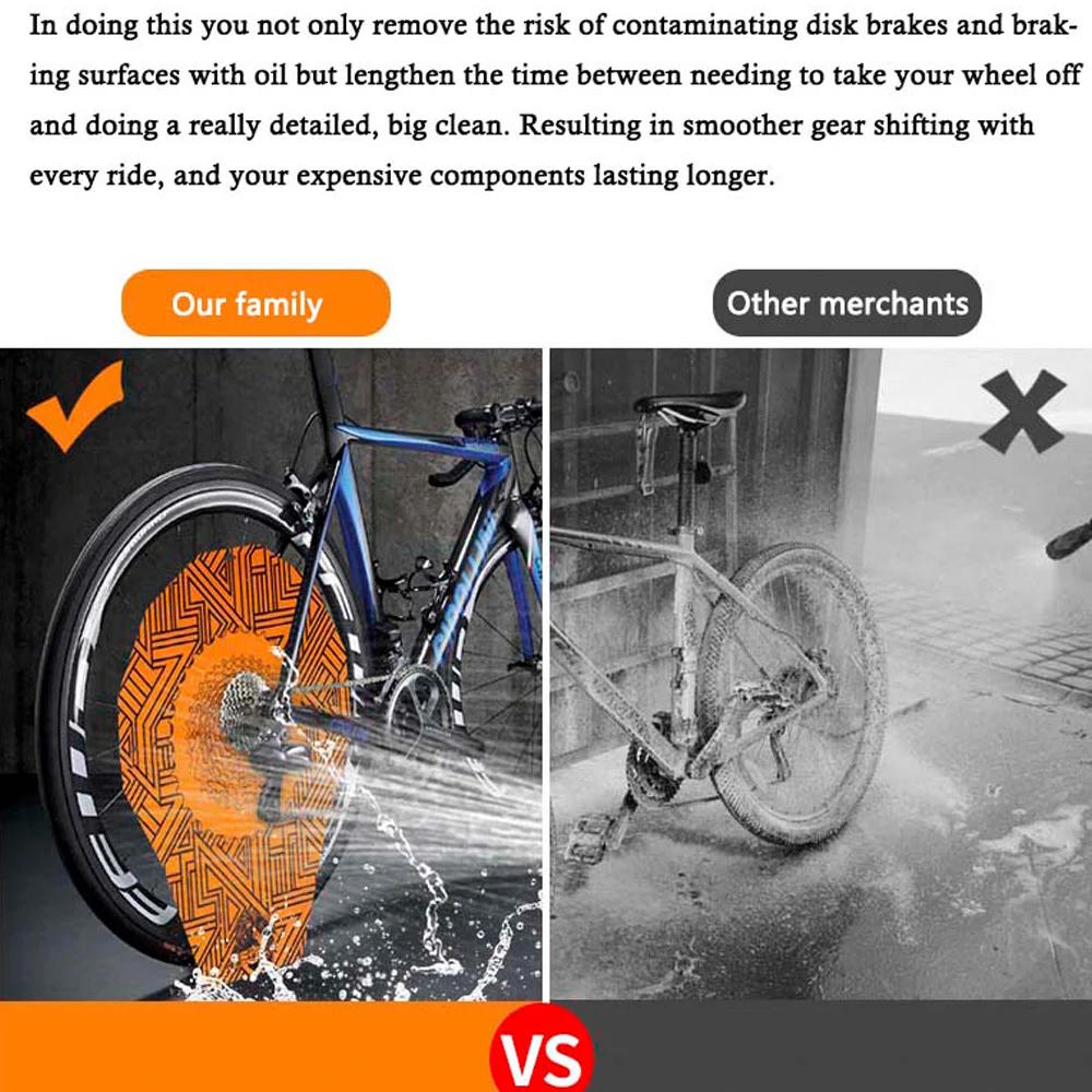 Защитно покритие за ръбовете дискови спирачки, защита от замърсяване, калъф за велосипед МТВ, Рум-езда, планинско колоездене, Калъф за почистване на автомобили Изображение 5