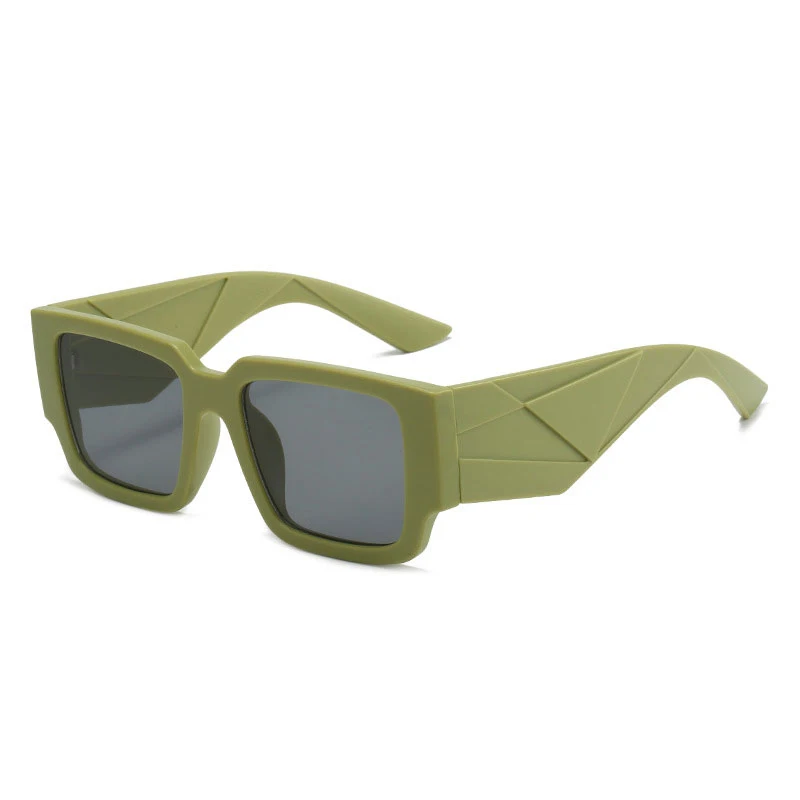 Извънгабаритни луксозни дамски слънчеви очила Мъжки слънчеви очила маркови дизайнерски мъжки ретро квадратни слънчеви очила с Uv400 Изображение 2