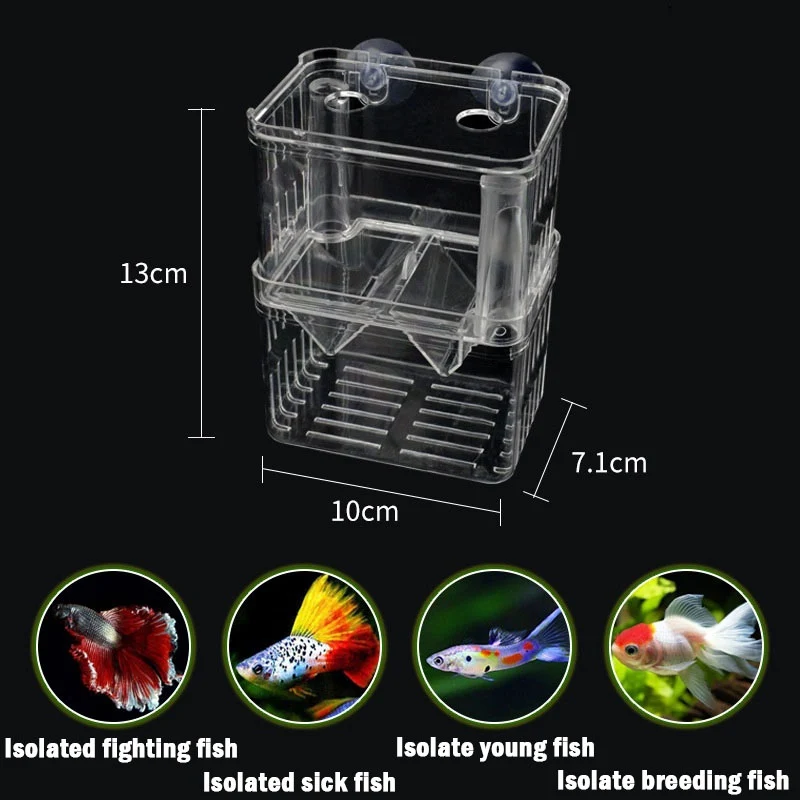 Изолиращ кутия за отглеждане на риби, 7-ми тип, Аквариум, аквариум за младите Риби, Инкубационният кутия за разплод, малки риби, Инкубатор за развитието на инкубатори Изображение 1