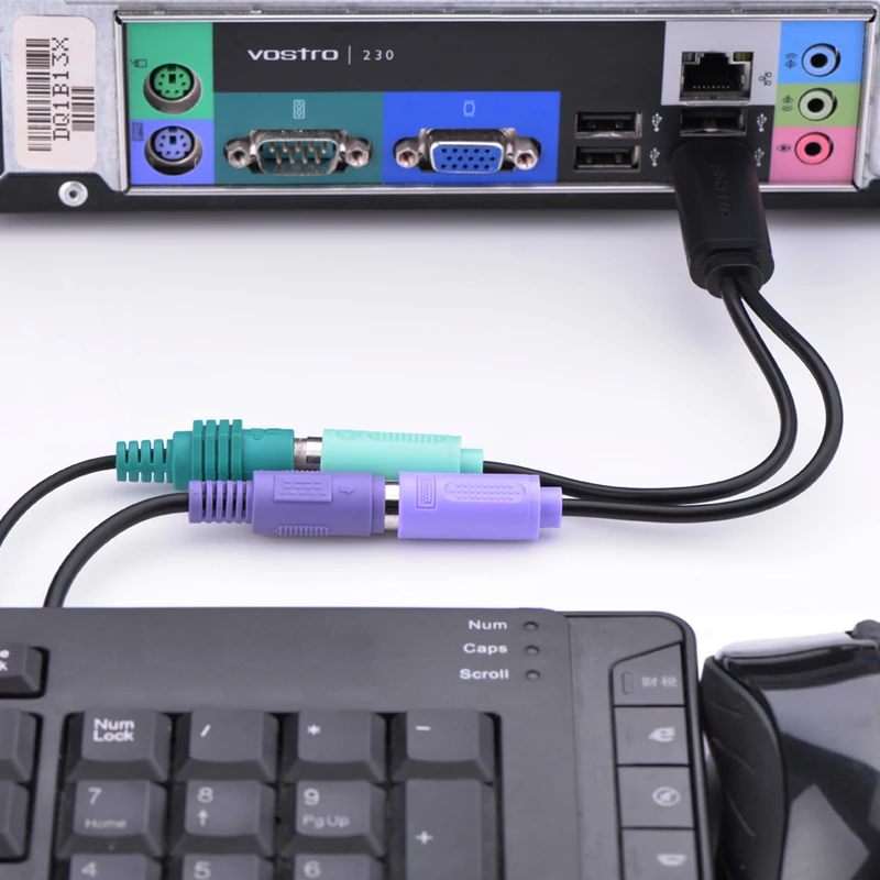 Кабел-USB адаптер от мъжете до PS2 от жените Конвертор за PS2 Клавиатура мишка интерфейсния кабел-адаптер компютърни аксесоари Изображение 5
