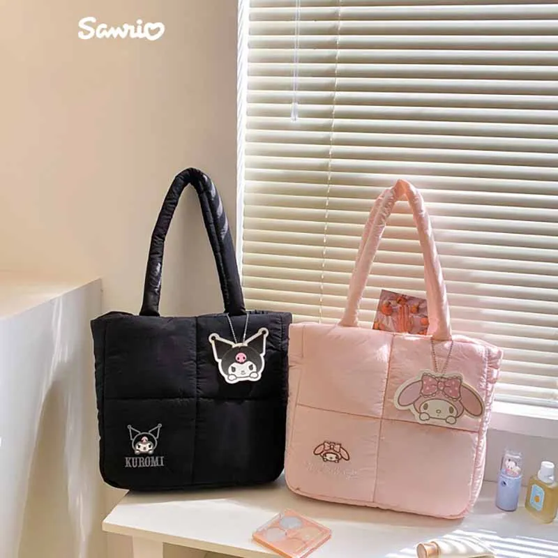 Кавайная чанта Sanrio Kuromi, Модерна чанта Голям капацитет, с шарките на 