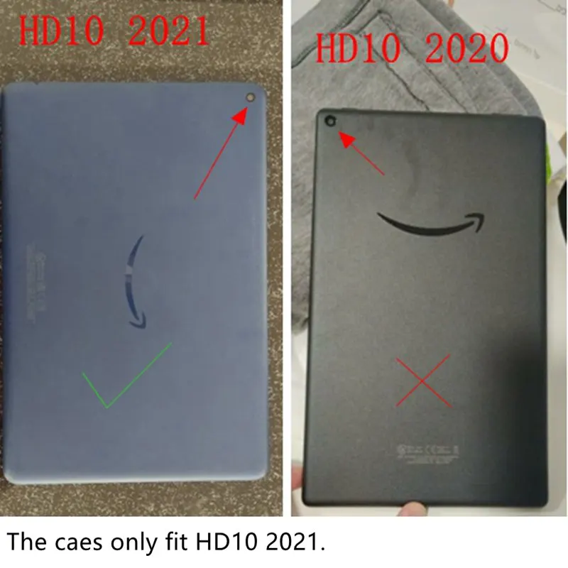 Калъф за Amazon Fire HD10 2021 калъф 10,1 инча TPU + PC Tablet Armor калъф за HD10 2021 на корпуса T76N2B Изображение 2