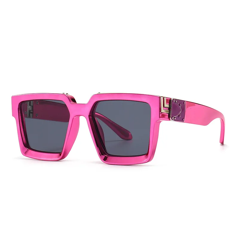 Класически квадратни слънчеви очила мъжки vintage слънчеви очила дамски Маркови и дизайнерски очила на ярки цветове UV400 Eyewear Gafas De Sol Изображение 3