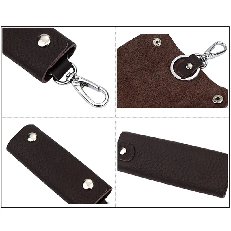 Ключодържател PULeather за мъже и жени, държач за ключове, чанта-органайзер, в чантата си за ключовете от колата, икономка, калъф за ключове, мини чанта за карти Изображение 5