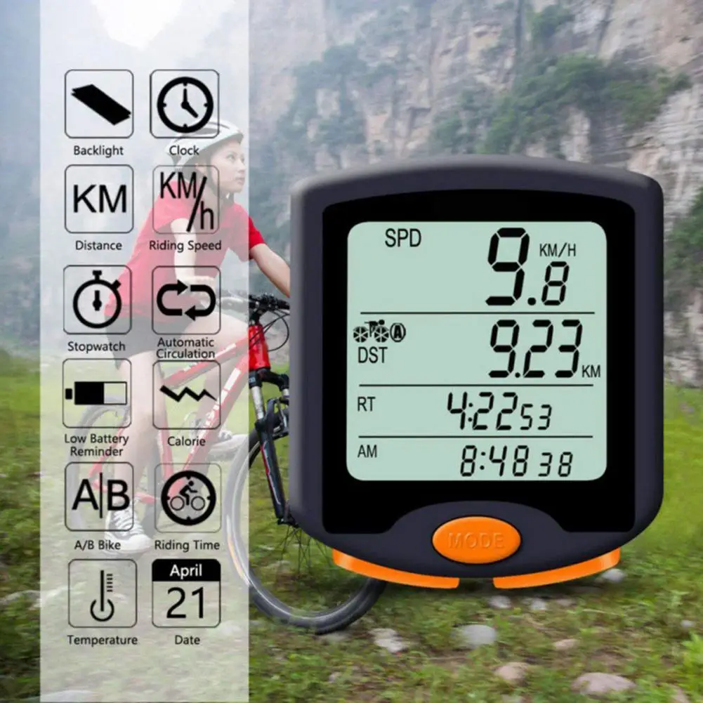 Кодова Таблица на мотора Преносим компютър с висока яркост, стабилни резултати, водоустойчиви спортни сензори, за планински велосипед Изображение 4