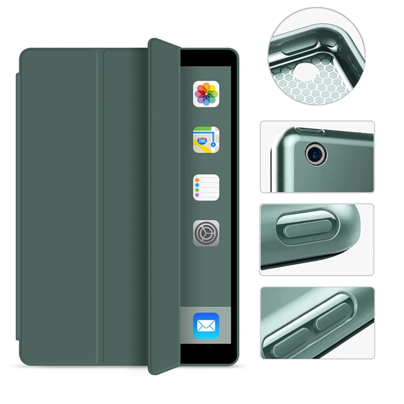 Кожена Поставка Smart Tablet Skin Cover За 2020 ipad Air 4 Калъф За iPad 7th 8th Air 3 За Pro 11 12,9 2020 Защитната Обвивка Mini Изображение 0