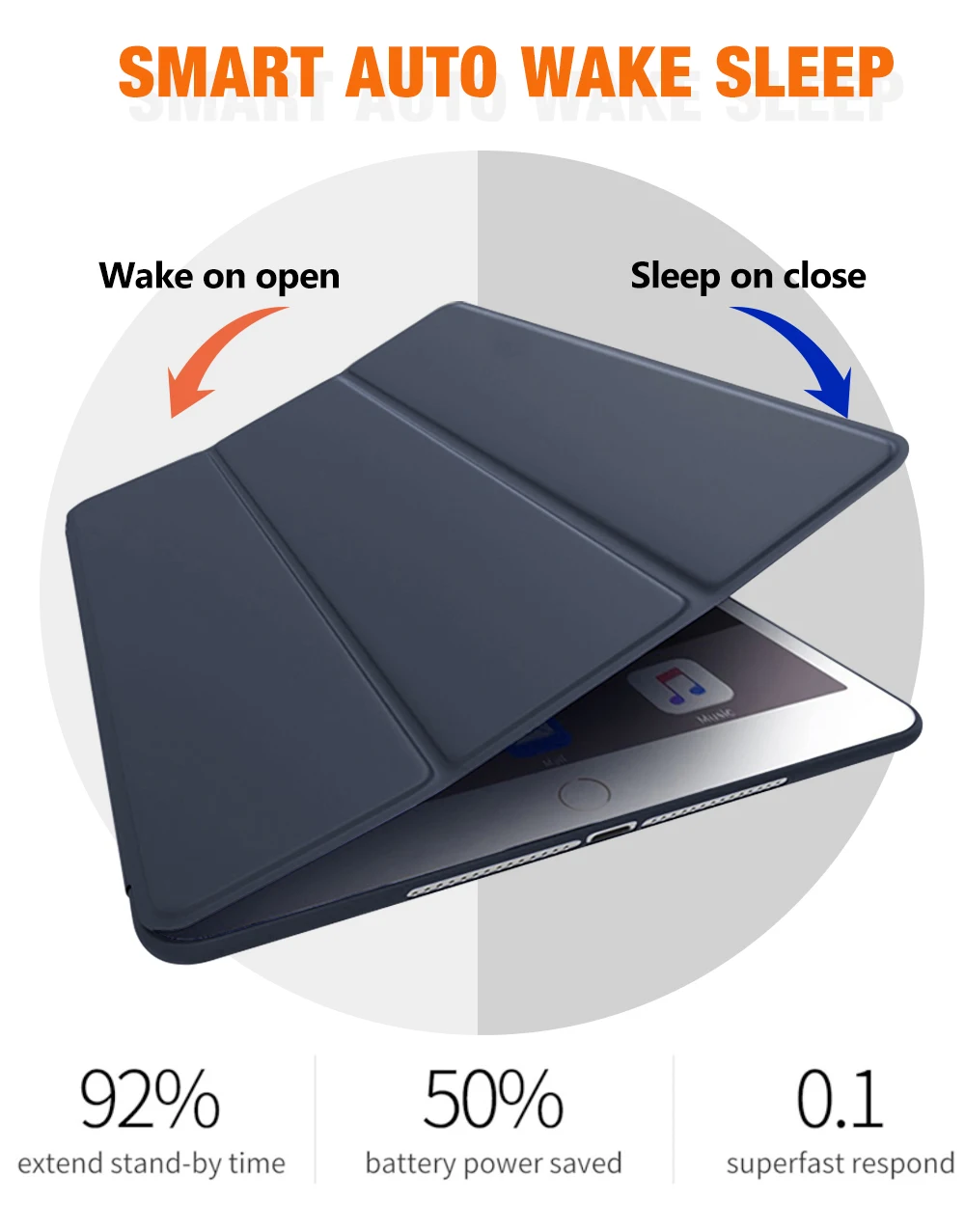 Кожена Поставка Smart Tablet Skin Cover За 2020 ipad Air 4 Калъф За iPad 7th 8th Air 3 За Pro 11 12,9 2020 Защитната Обвивка Mini Изображение 2