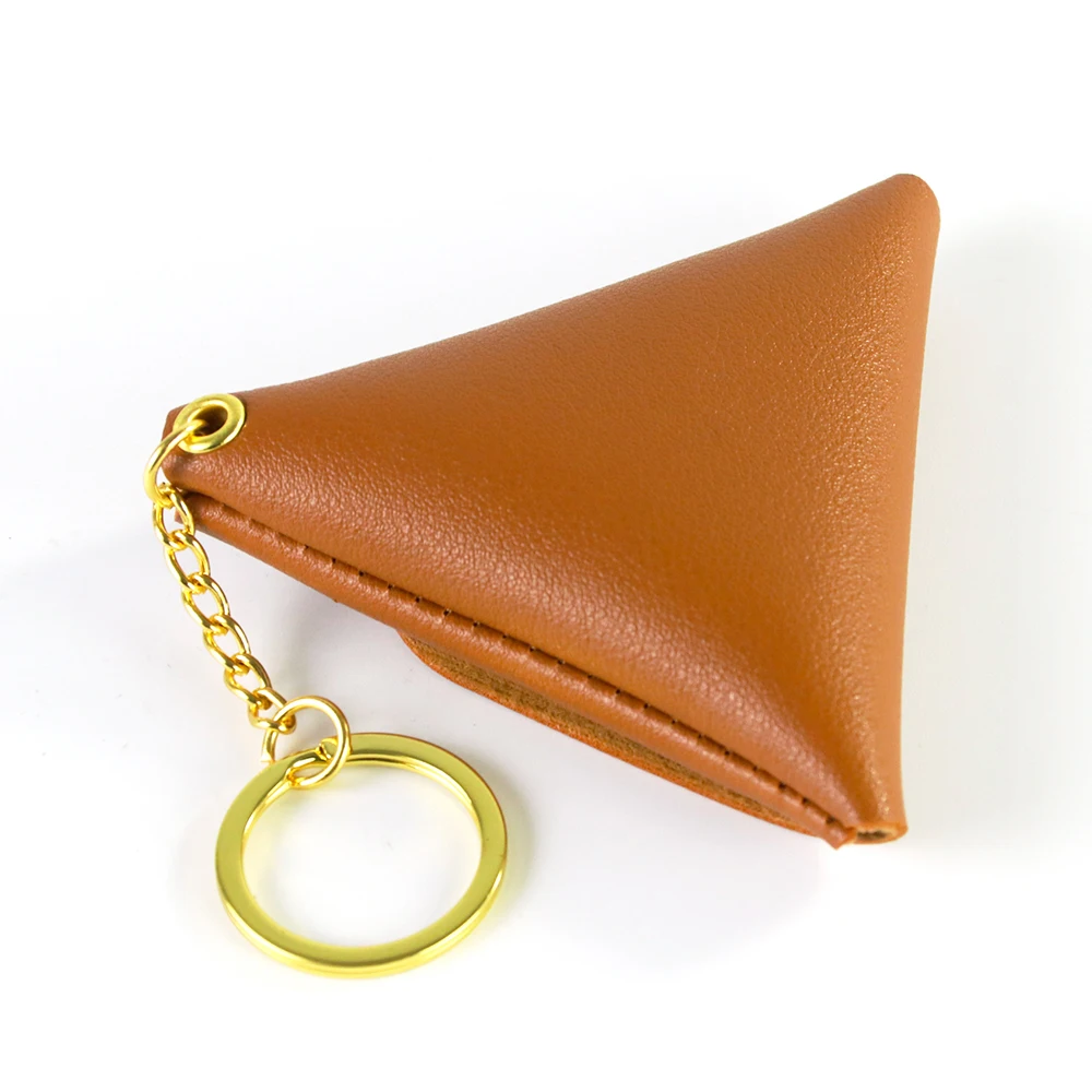 Кожена чанта за игра на зарове, 1 бр., триъгълни, мини джоб за монети от изкуствена кожа, Малък джоб на чантата за бижута, жак за слушалки, съхранение на ключове Изображение 5