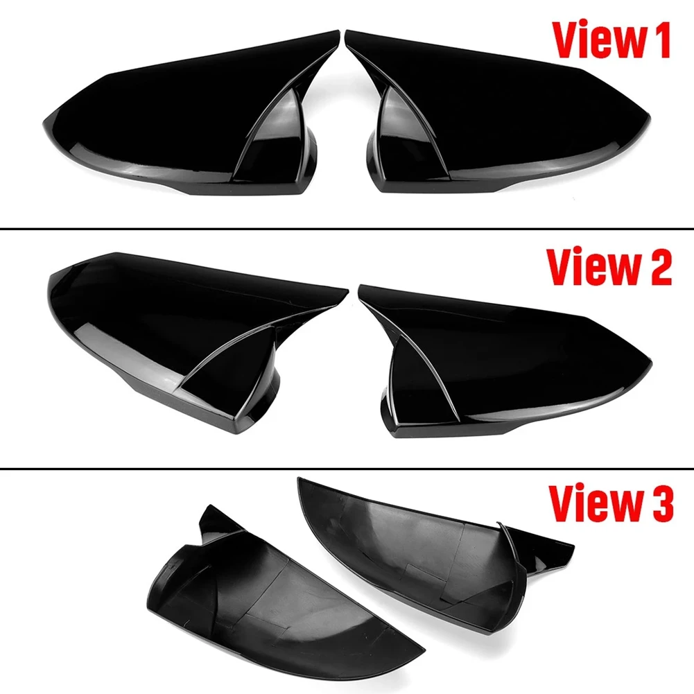 Колата M Style Лъскаво Черен Калъф Огледала за обратно виждане, Тампон на дограма, Капаци на страничните огледала за Hyundai Elantra 2021 2022 Изображение 2