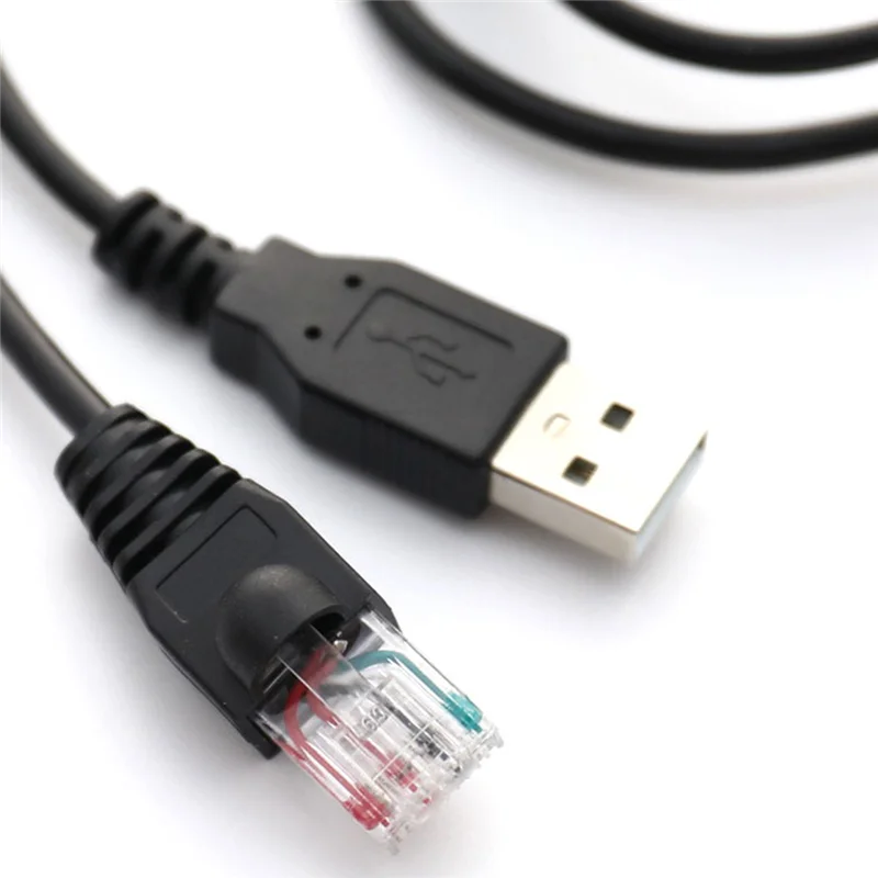Конзола-USB кабел-RJ50 AP9827 за APC Smart UPS 940-0127B 940-127C 940-0127E с формованным ограничител на напрежение, 1.8 М Изображение 0