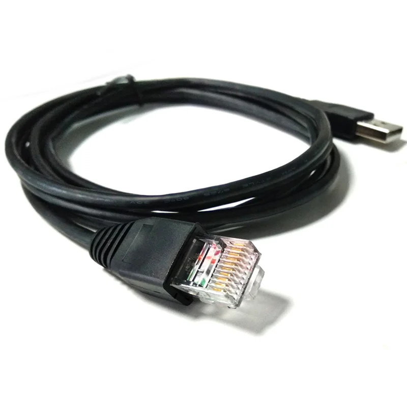Конзола-USB кабел-RJ50 AP9827 за APC Smart UPS 940-0127B 940-127C 940-0127E с формованным ограничител на напрежение, 1.8 М Изображение 1