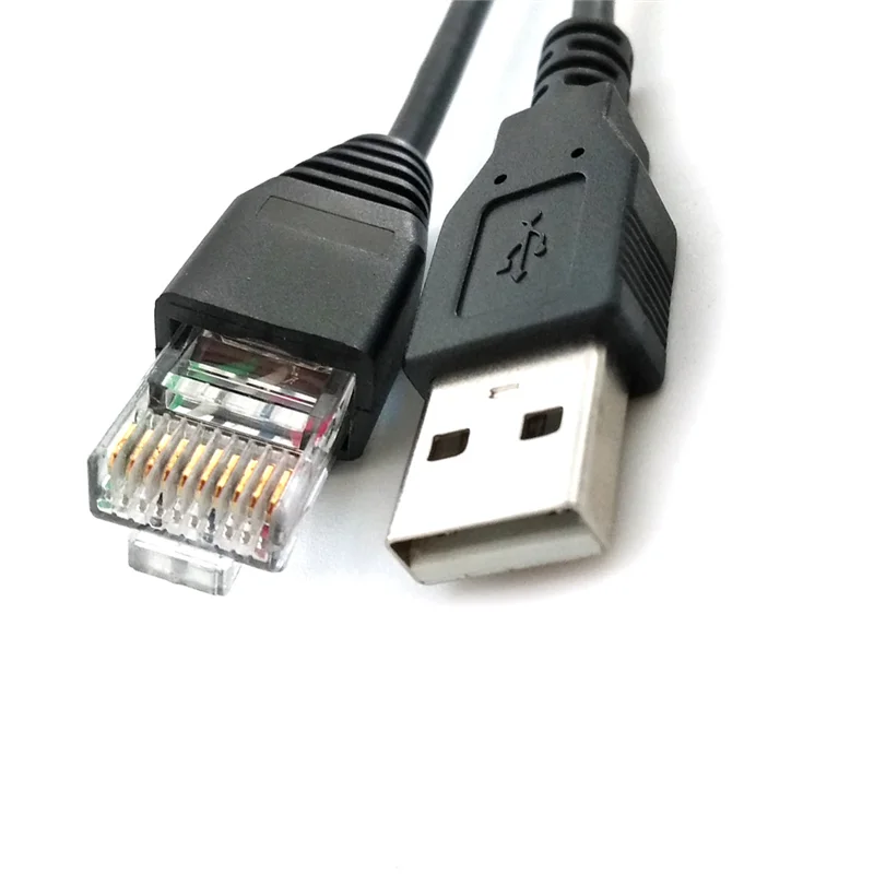 Конзола-USB кабел-RJ50 AP9827 за APC Smart UPS 940-0127B 940-127C 940-0127E с формованным ограничител на напрежение, 1.8 М Изображение 3