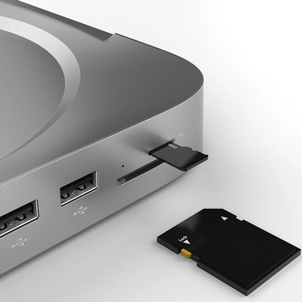 Корпуса на твърдия диск, док-станция, съвместима с HDMI, хъб Type-C за Mac Mini Изображение 4